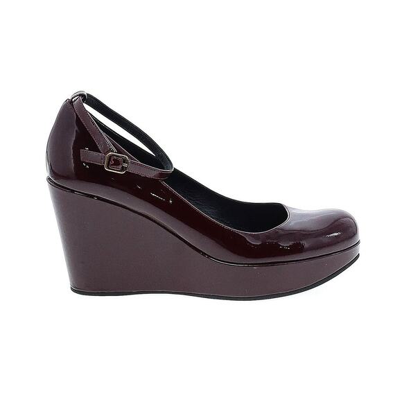 Marc by Marc Jacobs Burgundy Leather Mary Jane Pumps Size 38 (EU) 7-8 (US) - Picture 1 of 2